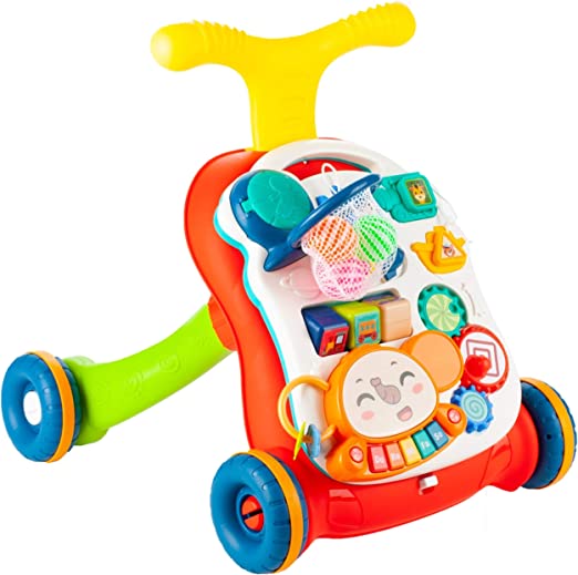 Antepremergator muzical cu activitati 2 in 1 Red