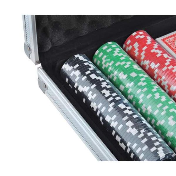 Set Joc de Poker 300 de Jetoane, Valiza Metalica si Accesorii Joc