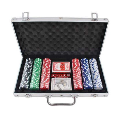 Set Joc de Poker 300 de Jetoane, Valiza Metalica si Accesorii Joc