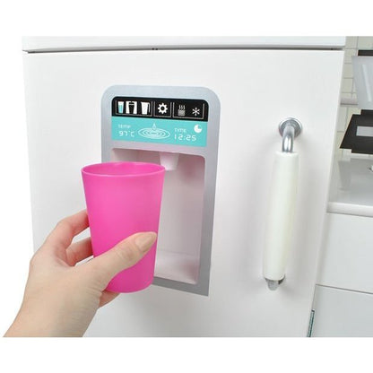 Bucatarie completa din lemn, chiuveta, aragaz, frigider, rafturi, 91x102.5x30 cm, Iso Trade, Alb