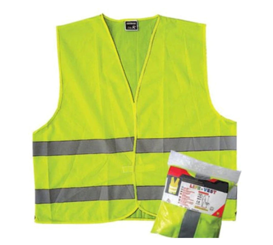 Kit Siguranta Auto Omologat OMC, 2 Triunghiuri reflectorizante, Stingator, Trusa de prim ajutor, Vesta reflectorizanta, Geanta de depozitare