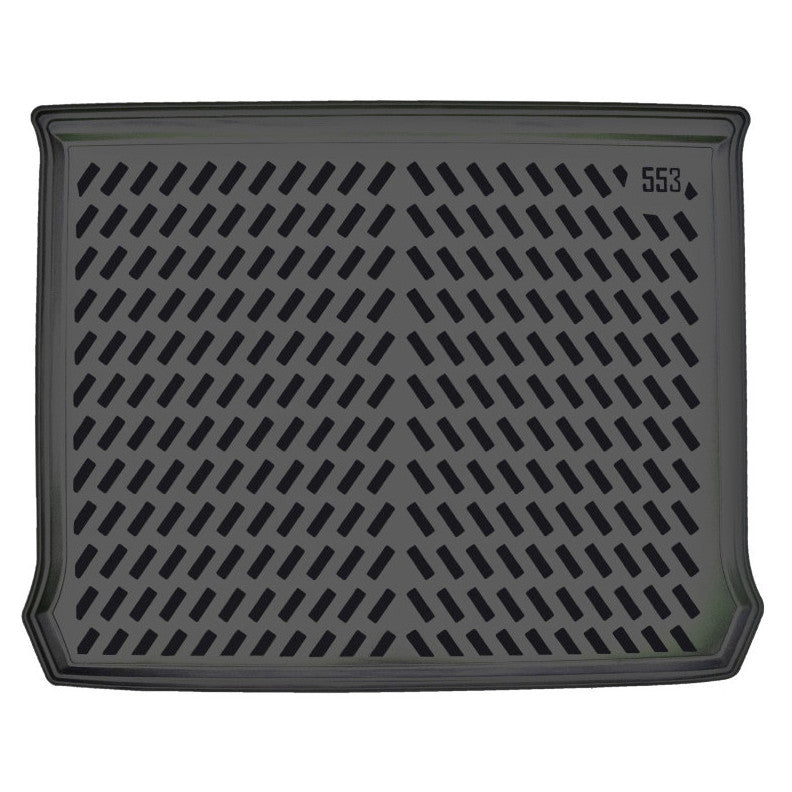Covor Porbagaj Tip Tavita idealSTORE, Compatibil Fiat Doblo II 2010-2022, Material TPE Flexibil, Margine Inalta