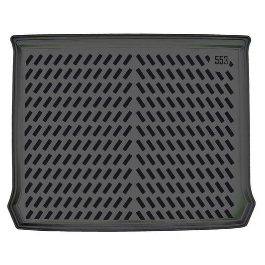 Covor Porbagaj Tip Tavita idealSTORE, Compatibil Fiat Doblo II 2010-2022, Material TPE Flexibil, Margine Inalta
