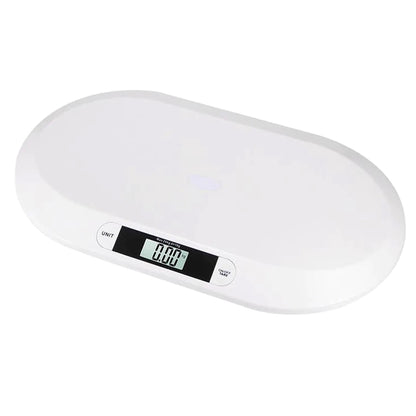 Cantar Digital pentru Bebelusi Zenuk - Afisaj LCD, Greutate Maxima 20 kg, Baterii, Design Ergonomic, Alb