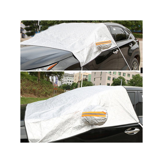 Parasolar exterior auto idealSTORE 234x144 cm material reflectorizant protectie iarna vara