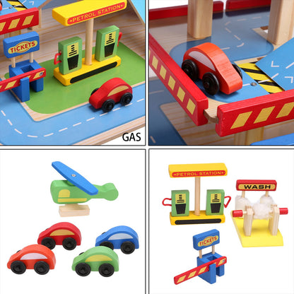 Parcare Supraetajata de Masini, Cu Heliport, Din Lemn - Krista