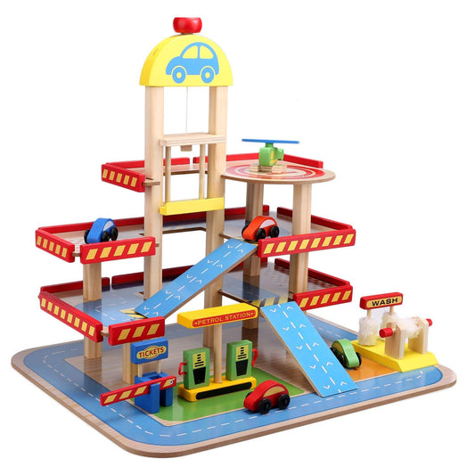 Parcare Supraetajata de Masini, Cu Heliport, Din Lemn - Krista