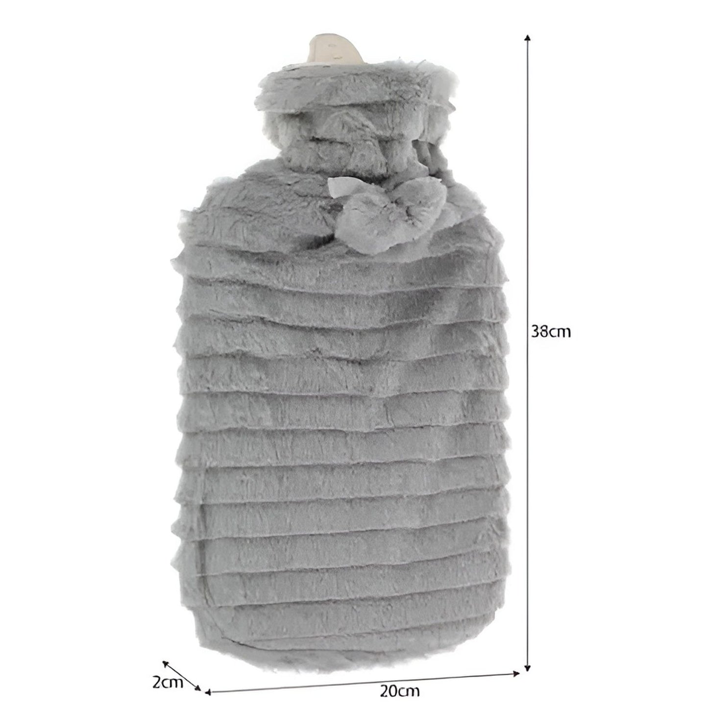 Perna cu apa calda si rece, pentru calmarea durerilor, IdealStore, husa de plus, 38x20x2 cm, 2l