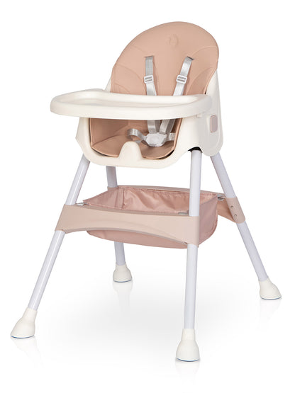 Scaun de masa bebe multifunctional 4 in 1 COLIBRO PICOLO, Pastel Pink