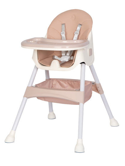 Scaun de masa bebe multifunctional 4 in 1 COLIBRO PICOLO, Pastel Pink