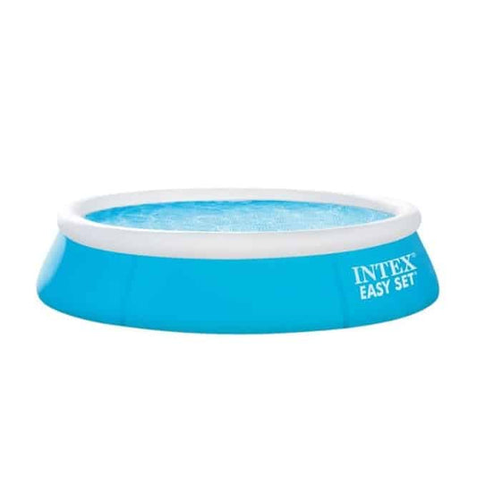 Piscina gonflabila mare pentru copii, de curte si gradina, diametru 180 cm, albastru cu alb
