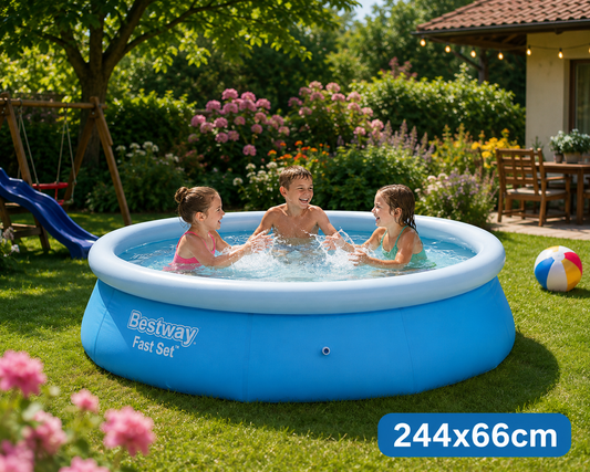 Piscina Bestway Easy Set,Dimensiune 244x66 cm,Capacitate 2100L