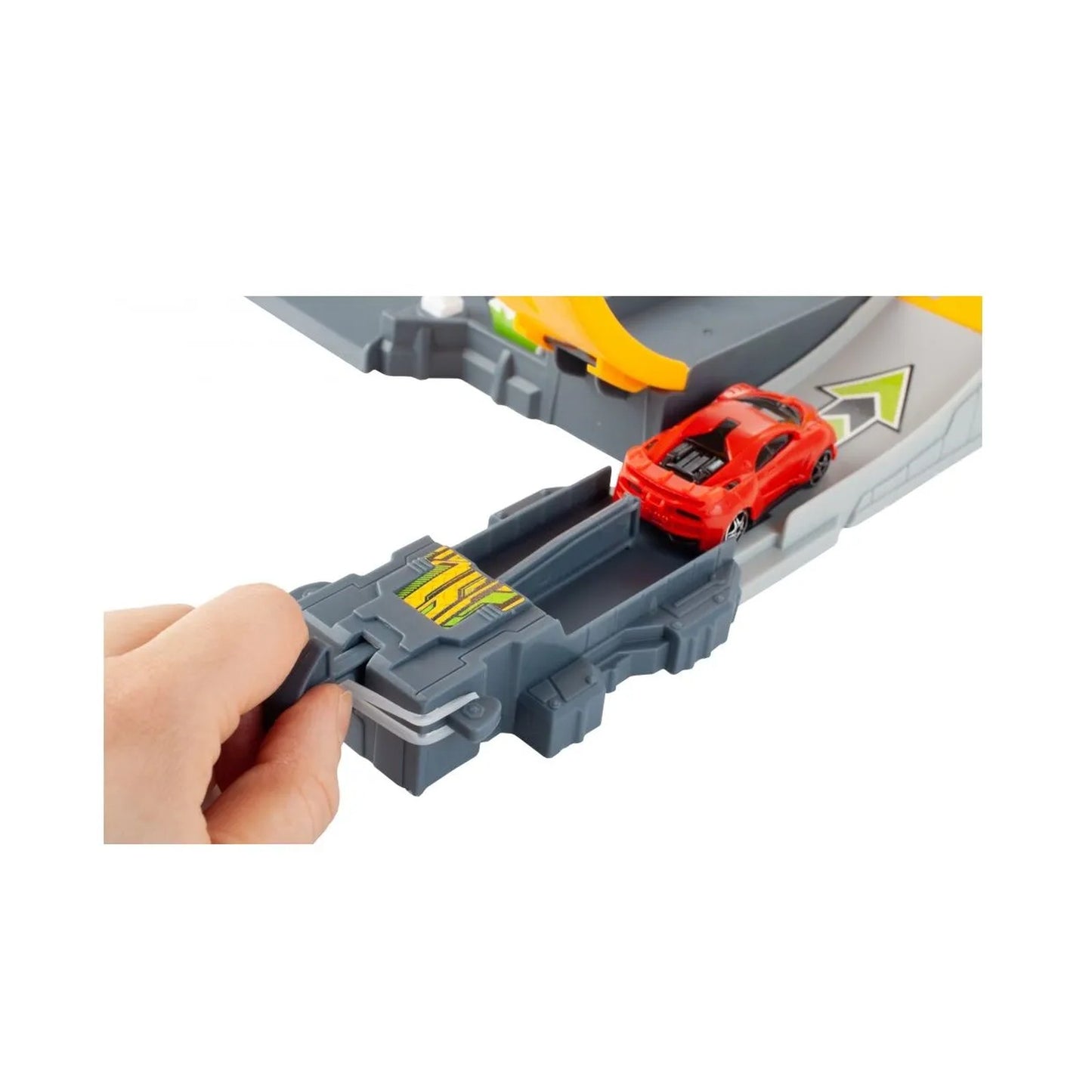 Pista Masinute Track Parking cu Lansator si 4 Masinute, Macara si Benzinarie