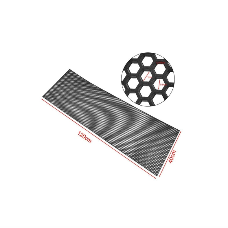 Plasa tuning idealSTORE, Dimensiuni 120 cm x 40 cm, Plastic, Negru