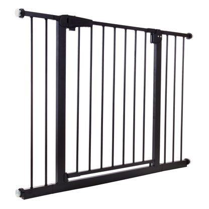 Poarta de Siguranta idealStore Safety Gate pentru Scari 75-117 cm Negru