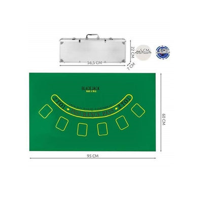 Set Poker idealStore Texas Master Lux 500 Jetoane cu Servieta Aluminiu
