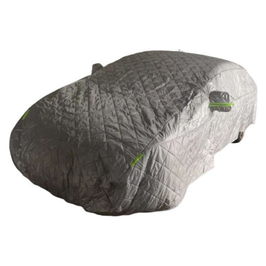 Prelata Antigrindina PREMIUM idealSTORE, 4 Straturi, 10mm grosime, Marime S 406x165x120cm, Berlina / Coupe, Rezistent la Apa, Zapada si Soare