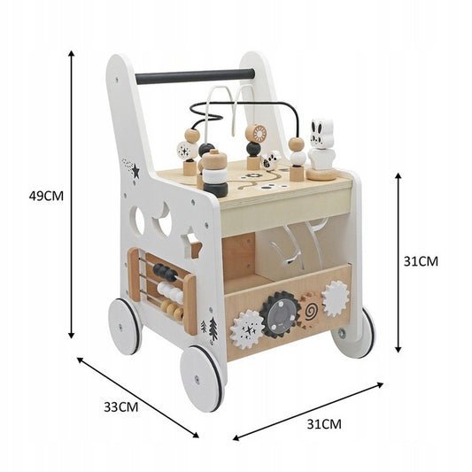 Premergator din lemn educational 6 in 1 IdealStore cu activitati multifunctionale