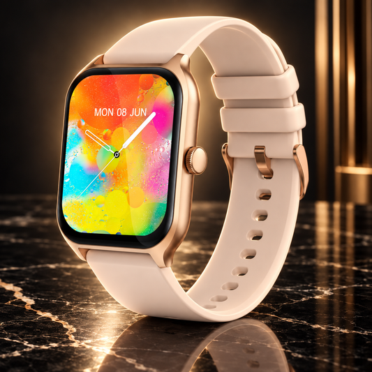 Ceas Smartwatch Prince Collection IdealStore, Ecran Tactil 1.96 inch, Preluare Apeluri si Mesaje Bluetooth, Monitorizare Ritm Cardiac si Somn, Multi-Sport, Difuzor si Microfon incorporat, IP67, Alarma, Android-IOS, Long Battery, Gold Edition