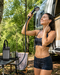 Dus portabil electric de calatorie idealSTORE, Baterie incorporata, Incarcare prin USB, Autonomie 6000mAh