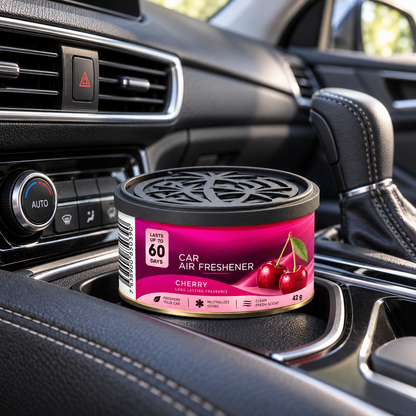 Odorizant auto idealSTORE tip conserva cu fibra parfumata, Capistrano coconut, Ideal pentru autoturisme, camioane