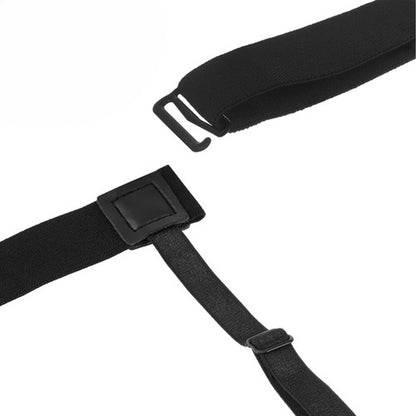 Bretele suport camasa idealSTORE reglabile, elastice antialunecare, prindere sigura, negru