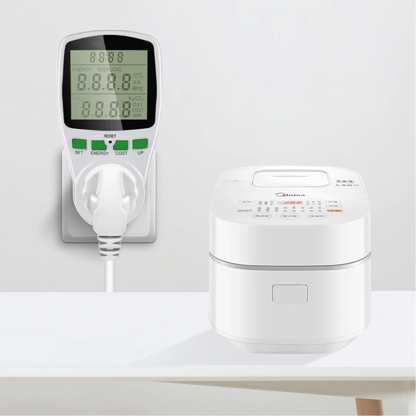 Priza cu contor de energie digital idealStore SaveEnergy 3680W