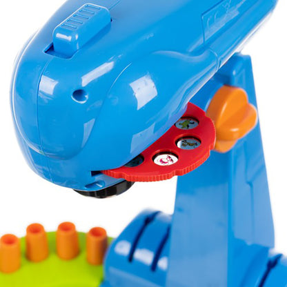 Set proiector pentru desen cu imagini luminate CLASStitude, 32 imagini, 12 markere, carte de desen, inaltime reglabila, Albastru / Verde