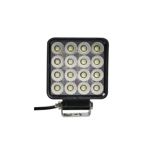Proiector LED Profesional 96W,64Led Chip, 8640 Lm, 7000K, Tensiune, V -12/24, Unghi lumina imprastiata / flood, IP68, Lungime cablu, 250 mm