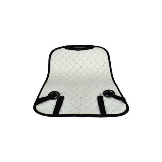 Protectie Spatar Scaun Auto idealSTORE cu Buzunare, Imitatie Piele, Dimensiune 61, 5 x 47, 5cm, Impermeabila, Culoare Neagra