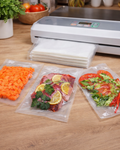 Set 50 Pungi Vidat Alimente 20x30 cm idealSTORE, Compatibile Aparat de Vidat, PE PA