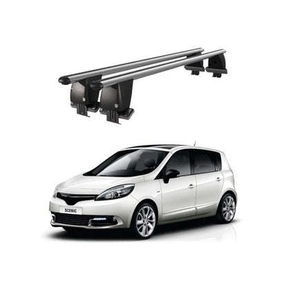 Bare transversale portbagaj Renault Grand Scenic 2013-2016 idealSTORE, aluminiu, plafon neted, argintiu