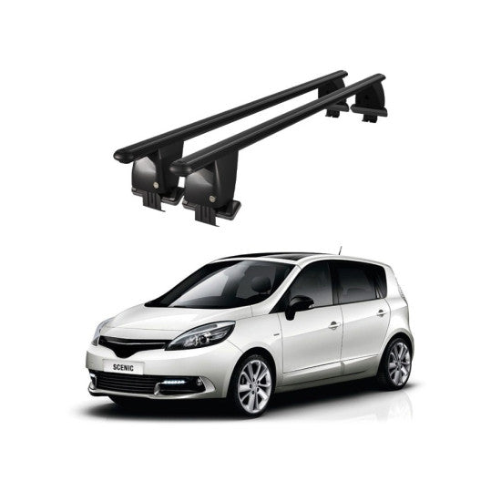 Bare transversale portbagaj Renault Grand Scenic 2013-2016 idealSTORE, aluminiu, plafon neted, negru