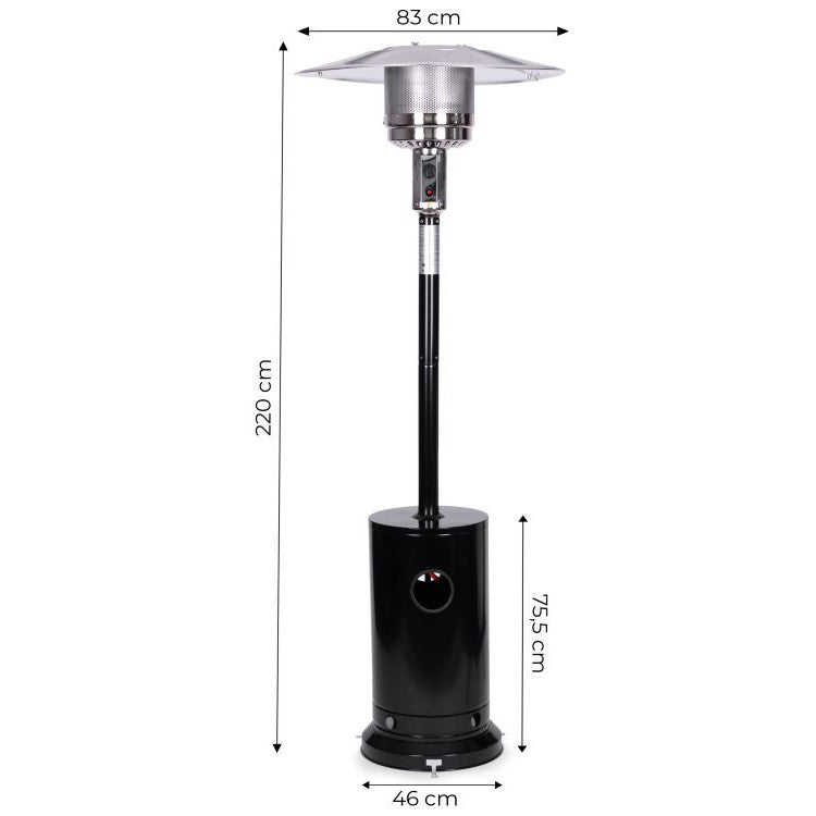 Incalzitor Terasa pe Gaz idealSTORE, 13 Kw, Inaltime 220 cm, Temperatura Reglabila