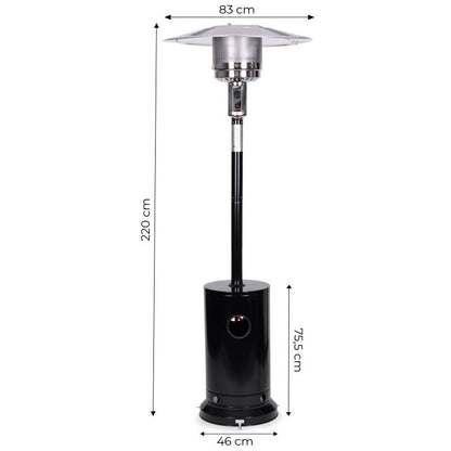 Incalzitor Terasa pe Gaz idealSTORE, 13 Kw, Inaltime 220 cm, Temperatura Reglabila