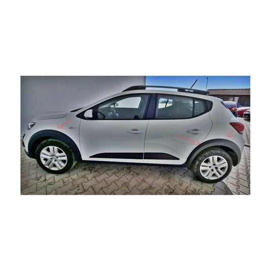 Protectii aripa auto Dacia Sandero Stepway 2021- idealSTORE, ABS, set 4 bucati, montaj adeziv