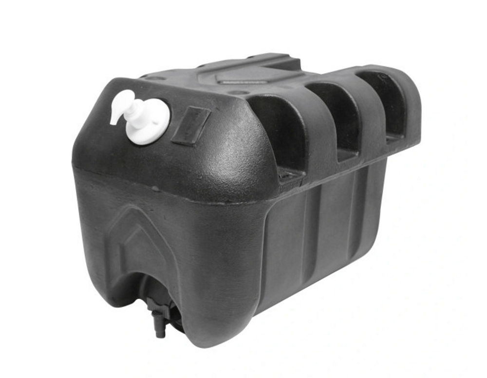 Rezervor idealSTORE Apa pentru Camioane si Semiremorci cu capacitate 30L, Dozator de sapun 250 ml, Dotat cu pompa de Distributie, Robinet cu twister, Suruburi de prindere incluse
