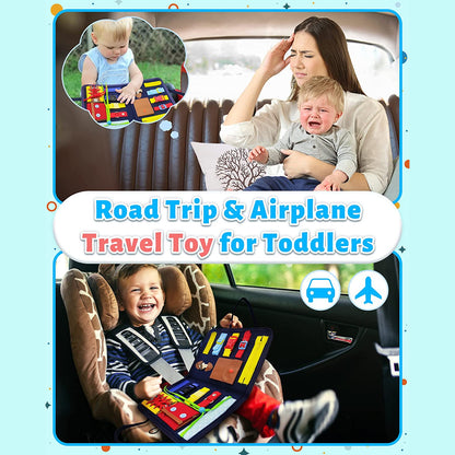 Joc interactiv montessori, Portabil, 1-3 ani, Multicolor