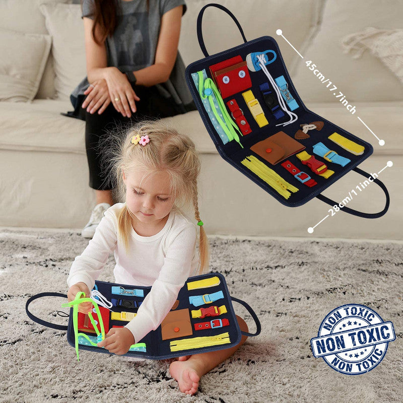 Joc interactiv montessori, Portabil, 1-3 ani, Multicolor