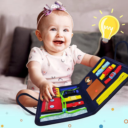 Joc interactiv montessori, Portabil, 1-3 ani, Multicolor