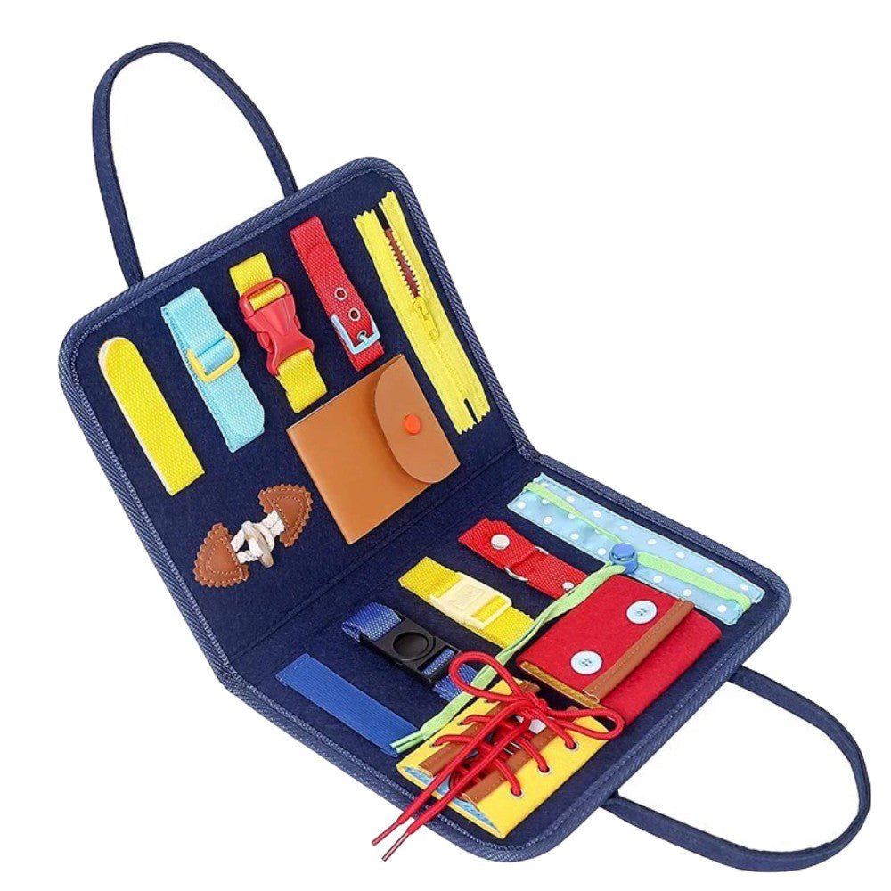 Joc interactiv montessori, Portabil, 1-3 ani, Multicolor