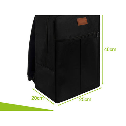 Rucsac Travel Backpack idealSTORE 40x25x20 cm 20L Bagaj Mana Avion Spatios Negru