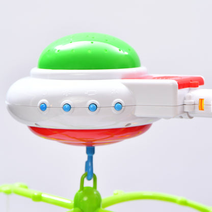 Carusel Muzical cu Proiectii calde de diferite Culori cu prindere Patut Bebelus, Crib Bell 917, multicolor