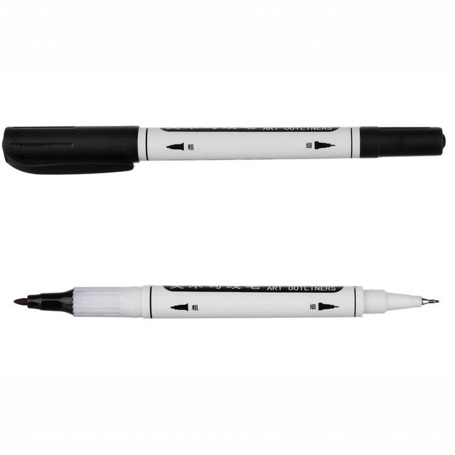 Set 168 carioci profesionale CLASStitude, 2 capete subtire si gros, geanta depozitare, cerneala pe baza de alcool, varf dublu, Multicolor