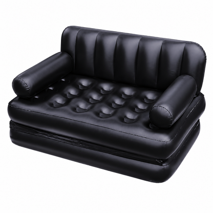 Canapea Gonflabila 5 in 1 idealSTORE, Pat Dublu si Sezlong, 188x152x64 cm