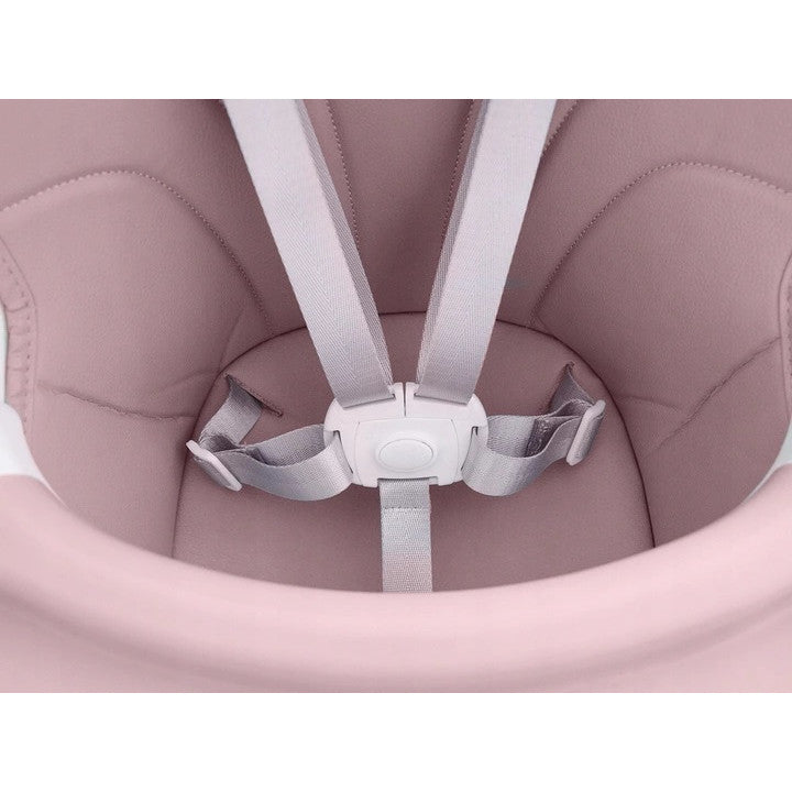 Scaun de Masa 2in1, 6-36 Luni, Multifunctional si Stabil, Tavita si Husa Detasabile si Lavabile, Ajustabil pe Inaltime, Picioare Antiderapante, Klept, Roz