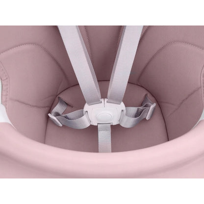 Scaun de Masa 2in1, 6-36 Luni, Multifunctional si Stabil, Tavita si Husa Detasabile si Lavabile, Ajustabil pe Inaltime, Picioare Antiderapante, Klept, Roz