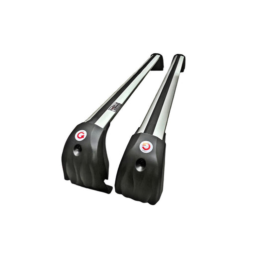 Set 2 Bare Transversale idealSTORE pentru Dacia Logan III 2021-> din Aluminiu, Design Aerodinamic, Include Sistem Complet de Prindere, cu Mecanisn Antifurt, Greutate Suportata 80 Kg