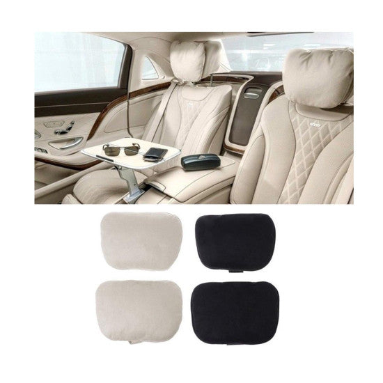 Set 2 Perne/Tetiere Auto Ultra Soft ideal STORE, pentru Sustinere Gat, Confort, Rezistente in Timp, Anti-alunecare, Respirabil, Umplutura foarte Moale, Culoare Negru