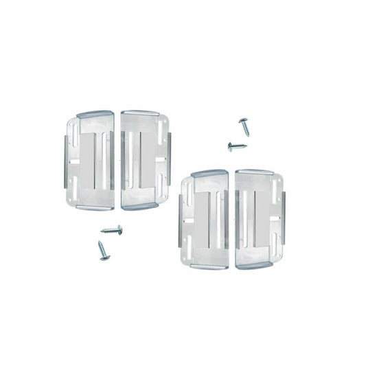 Set 4 Suporti Numar Inmatriculare auto fata-spate idealSTORE Superslim Transparent, Suruburi Incluse